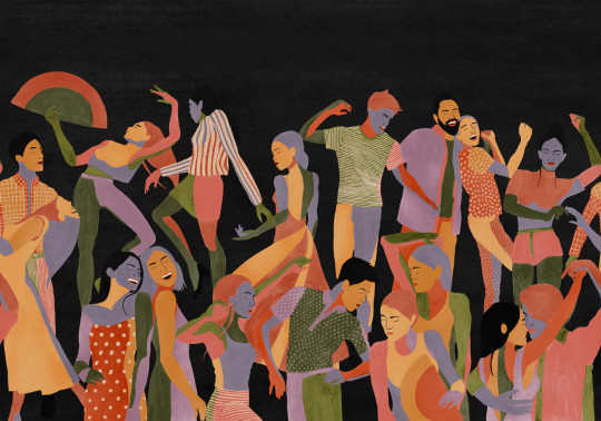 Tres Tintas Wandbild Verbena - Black