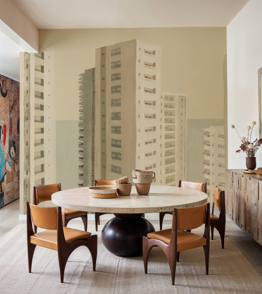 Tres Tintas Wandbild Benidorm - Beige