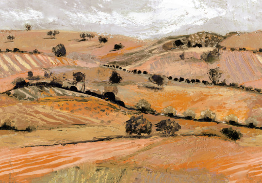 Tres Tintas Wandbild Quijote - Orange