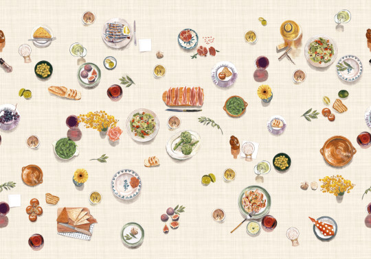 Tres Tintas Wandbild Tapeo - White