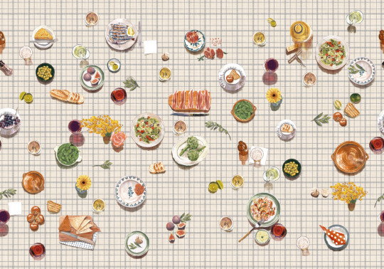 Tres Tintas Wandbild Tapeo - Squares