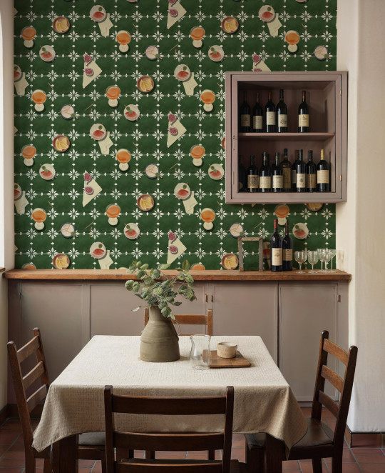 Tres Tintas Carta da parati Vermut