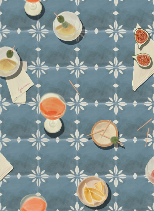 Tres Tintas Tapete Vermut - Blue