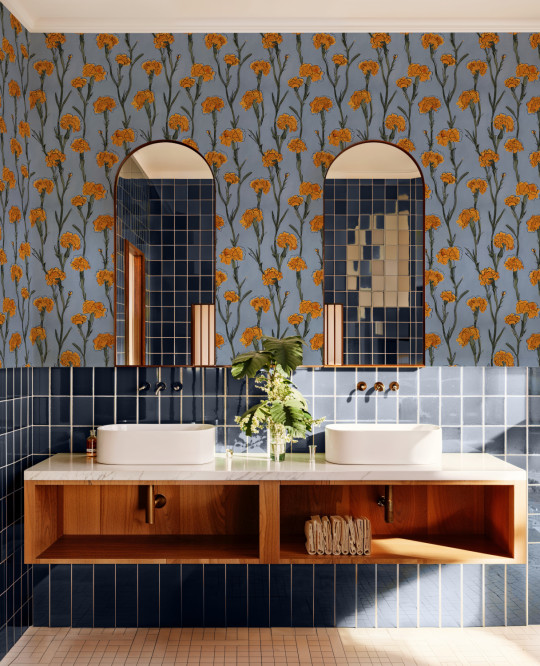 Tres Tintas Carta da parati Clavelitos