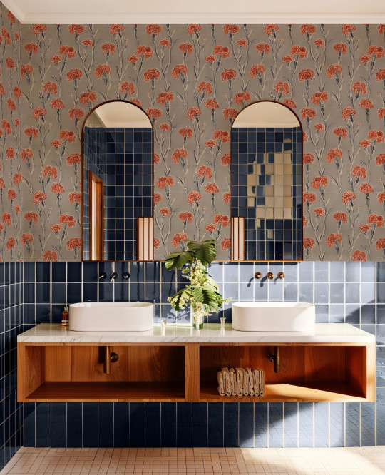 Tres Tintas Carta da parati Clavelitos