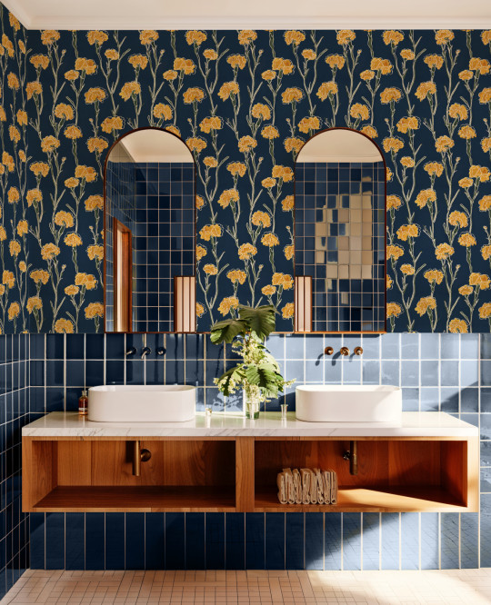 Tres Tintas Carta da parati Clavelitos