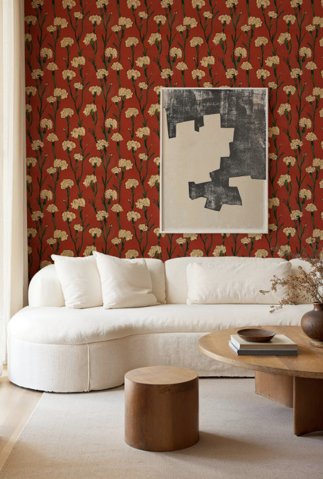 Tres Tintas Carta da parati Clavelitos