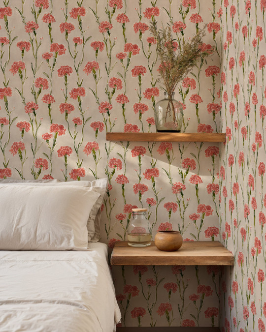 Tres Tintas Carta da parati Clavelitos