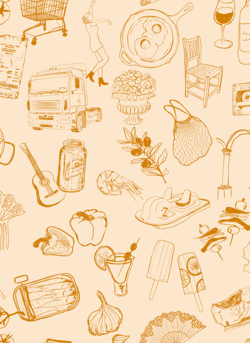 Tres Tintas Tapete Souvenirs - Yellow