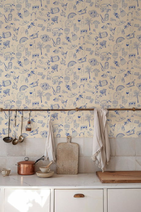 Tres Tintas Tapete Souvenirs - Blue