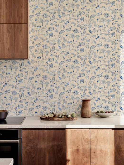 Tres Tintas Tapete Souvenirs - Blue