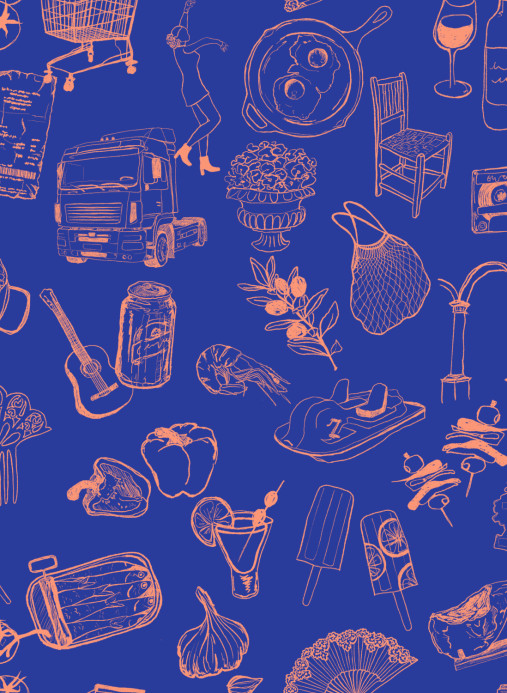 Tres Tintas Tapete Souvenirs - Scarlet