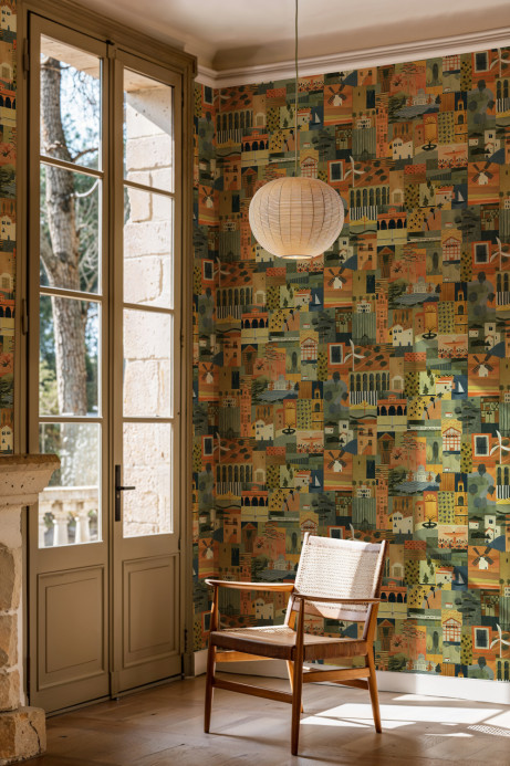 Tres Tintas Tapete Postal - Green