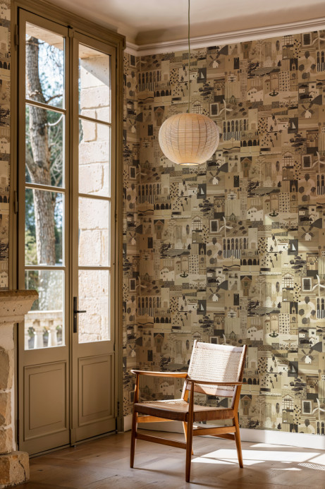 Tres Tintas Tapete Postal - Beige