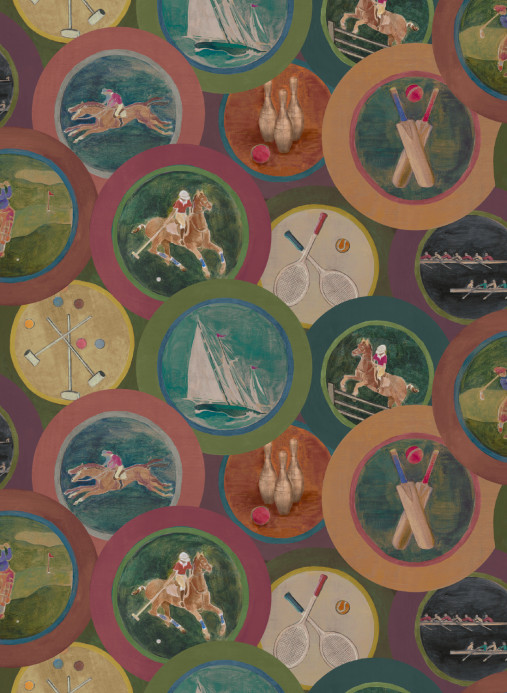 Mulberry Home Tapete Sporting Life - Plum