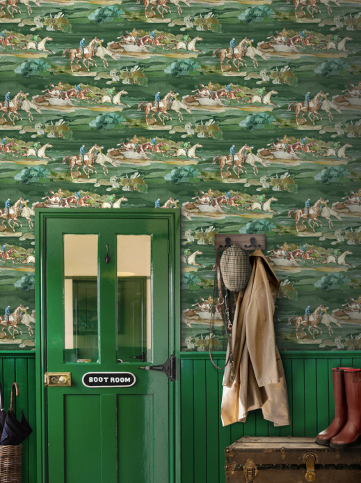 Mulberry Home Carta da parati Morning Gallop