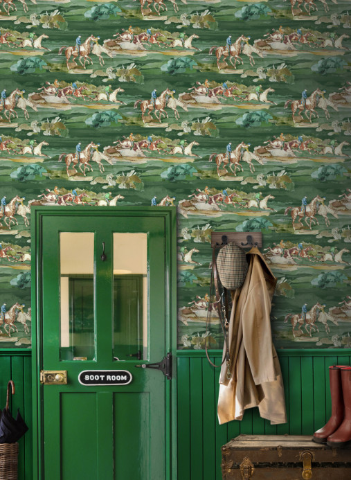 Mulberry Home Carta da parati Morning Gallop