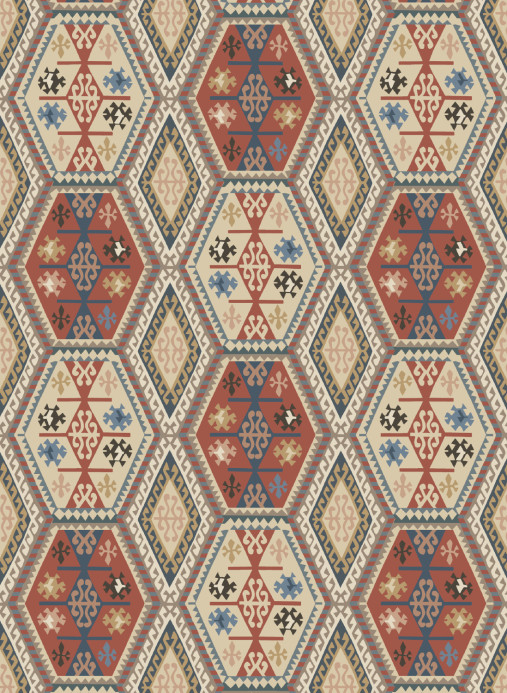 Mulberry Home Tapete Buckland - Red/ Blue