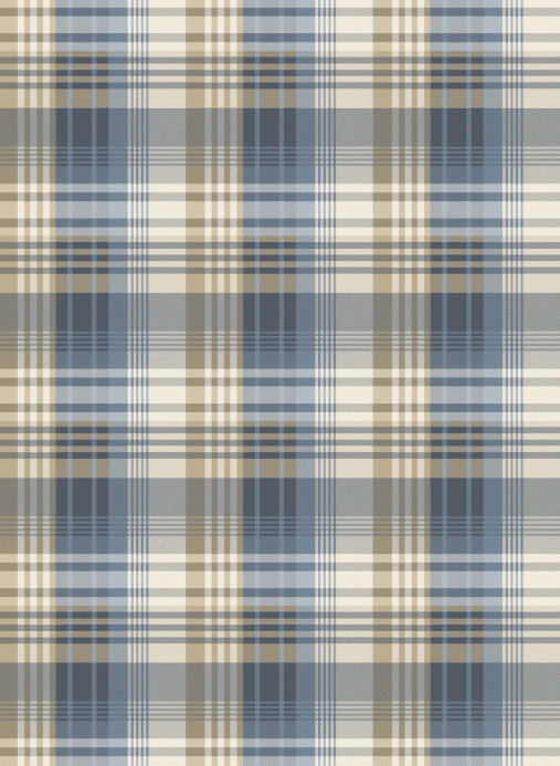Mulberry Home Tapete Mulberry Ancient Tartan - Indigo
