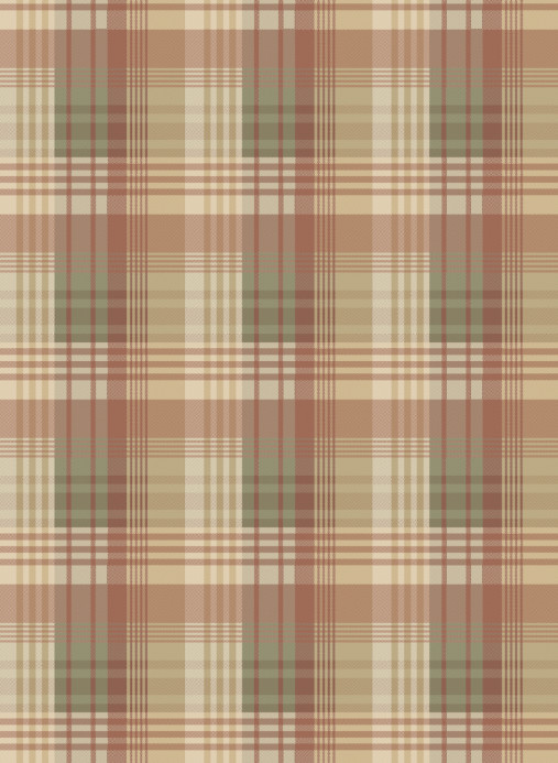 Mulberry Home Tapete Mulberry Ancient Tartan - Lovat/ Red