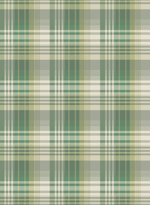 Mulberry Home Tapete Mulberry Ancient Tartan - Emerald