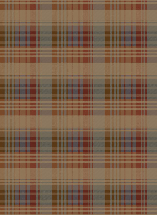 Mulberry Home Tapete Mulberry Ancient Tartan - Red/ Blue