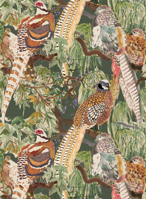 Mulberry Home Tapete Game Birds - Forest