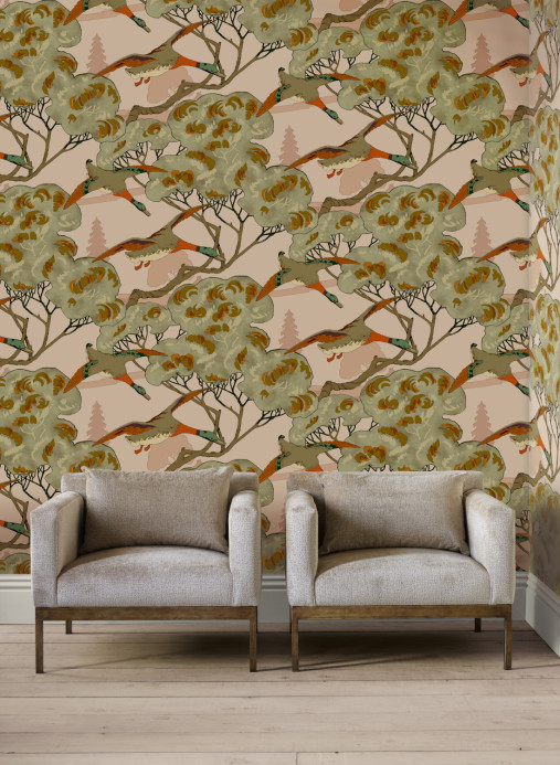 Mulberry Home Tapete Grand Flying Ducks
