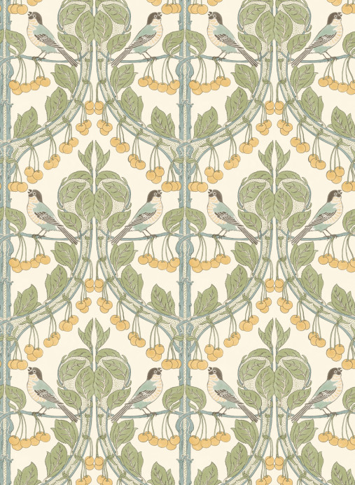 GP & J Baker Tapete Birds & Cherries - Aqua