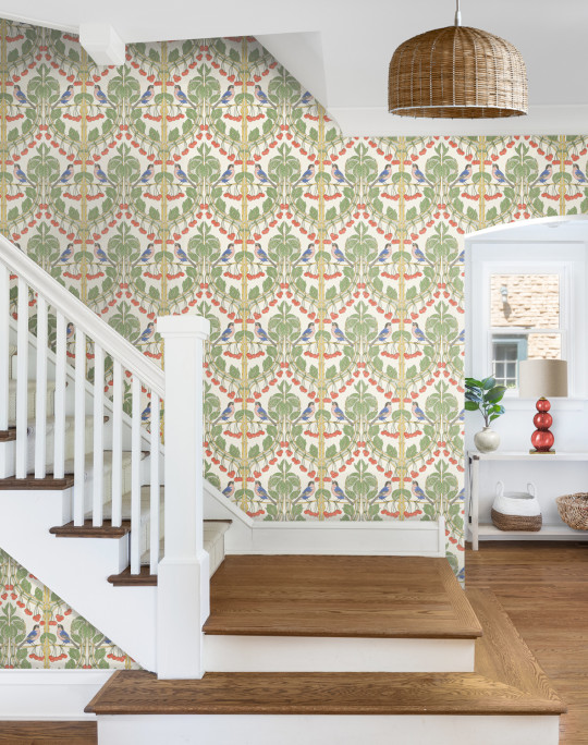 GP & J Baker Tapete Birds & Cherries - Multi