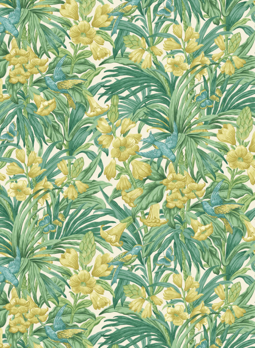 GP & J Baker Tapete Trumpet Flowers - Emerald