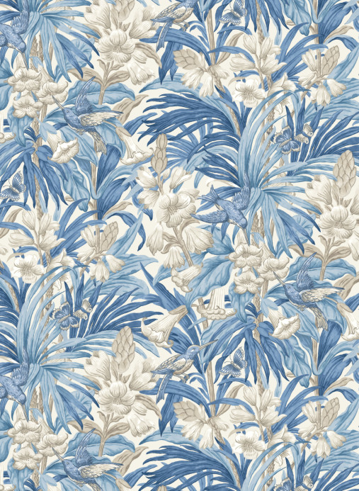 GP & J Baker Tapete Trumpet Flowers - Blue