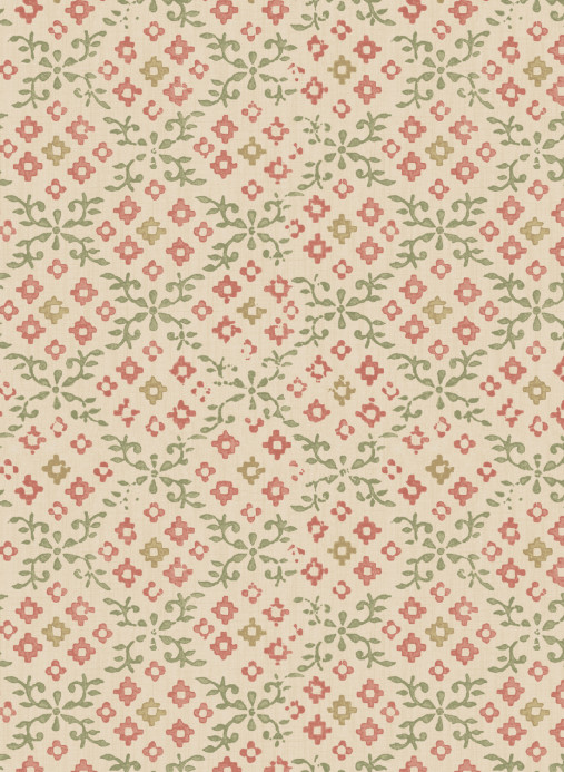 GP & J Baker Tapete Grantly - Red/ Green