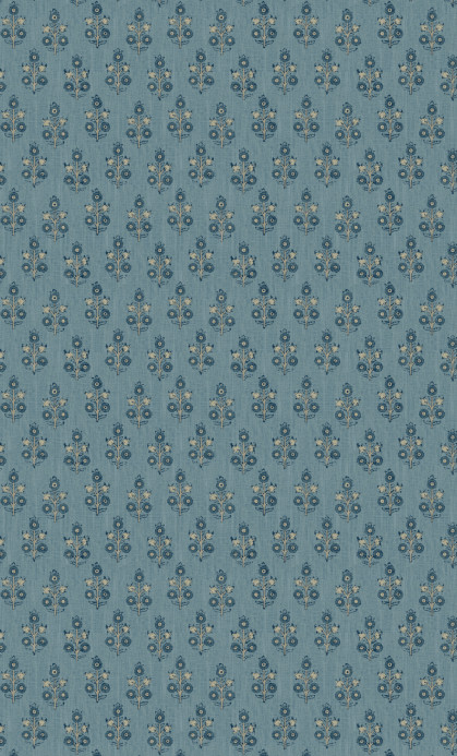 GP & J Baker Wallpaper Poppy Sprig - Blue