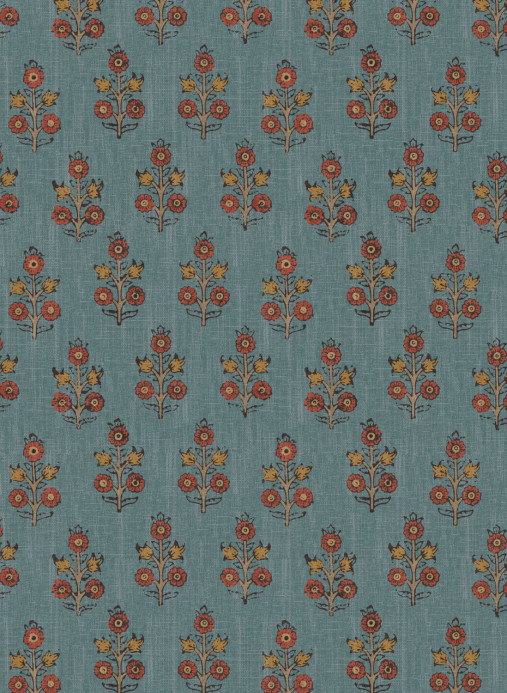 GP & J Baker Wallpaper Poppy Sprig - Denim