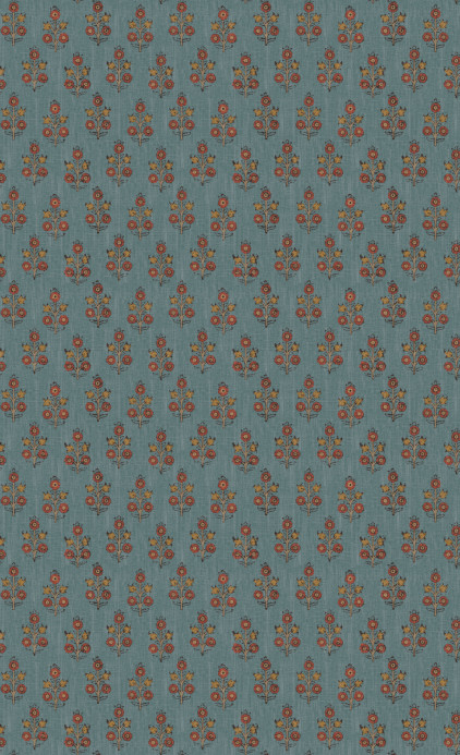 GP & J Baker Wallpaper Poppy Sprig - Denim