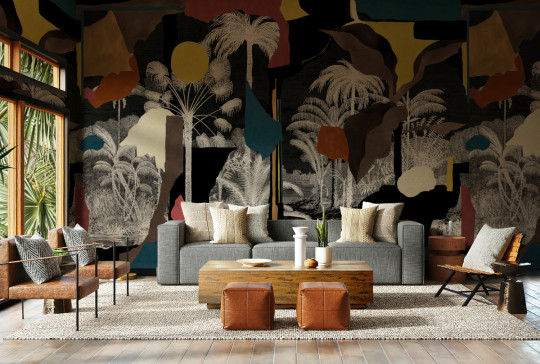 Tres Tintas Papier peint panoramique Colonial Abstraction