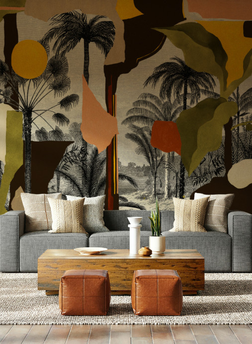 Tres Tintas Papier peint panoramique Colonial Abstraction