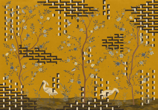 Tres Tintas Mural Tetris Chinoiseries