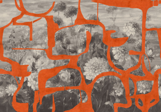 Tres Tintas Papier peint panoramique Prehistoric Flowers