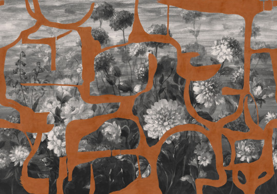 Tres Tintas Papier peint panoramique Prehistoric Flowers