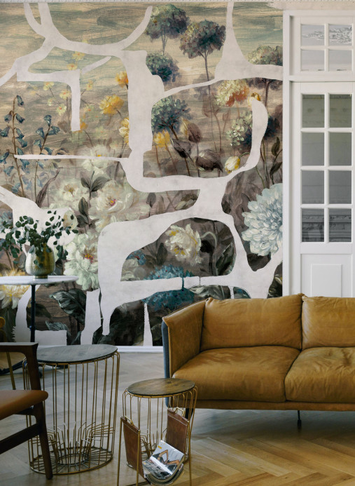 Tres Tintas Papier peint panoramique Prehistoric Flowers