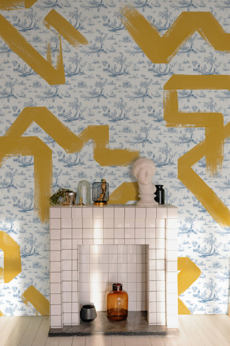 Tres Tintas Papier peint panoramique Toile Strokes