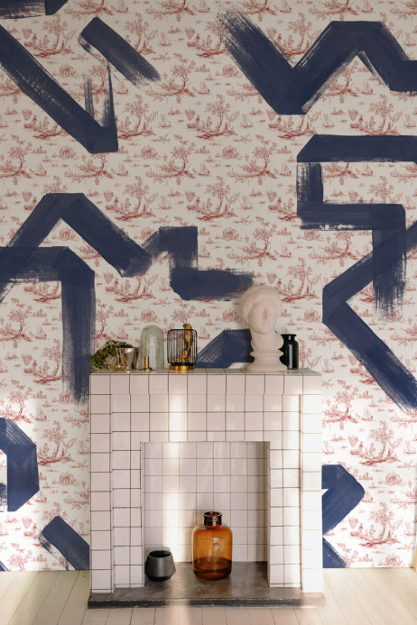 Tres Tintas Papier peint panoramique Toile Strokes