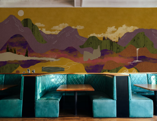 Tres Tintas Carta da parati panoramica Landscape Collage