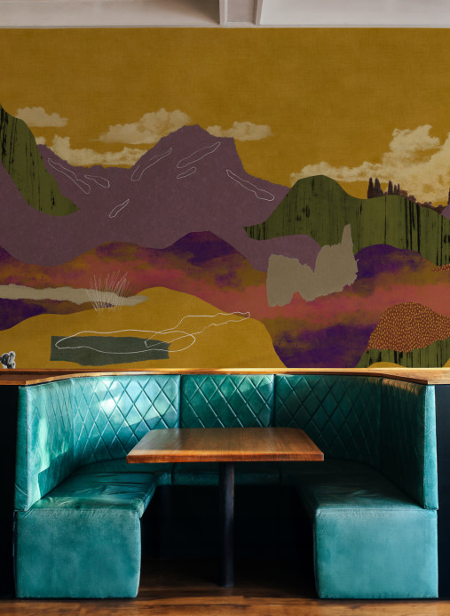 Tres Tintas Carta da parati panoramica Landscape Collage