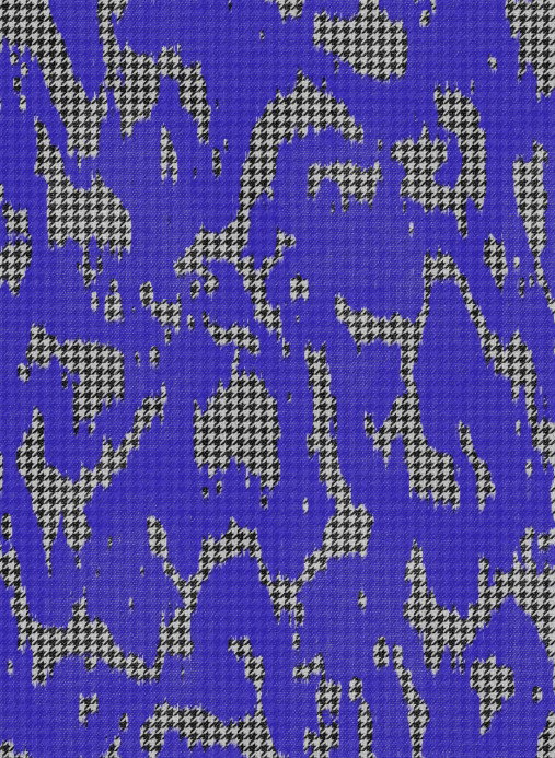 Tres Tintas Carta da parati Moire Screen - Blue