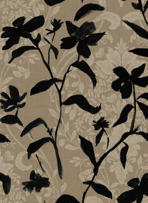 Tres Tintas Tapete Blooming Damask - Black