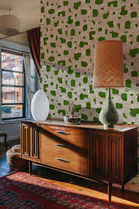 Tres Tintas Papier peint Map Xylography