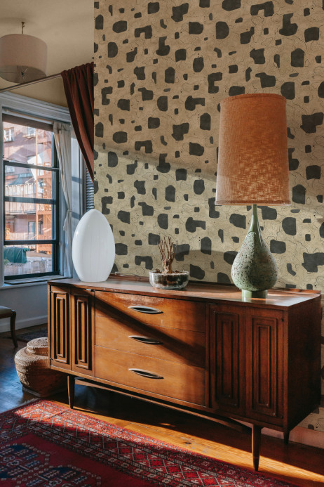 Tres Tintas Papier peint Map Xylography